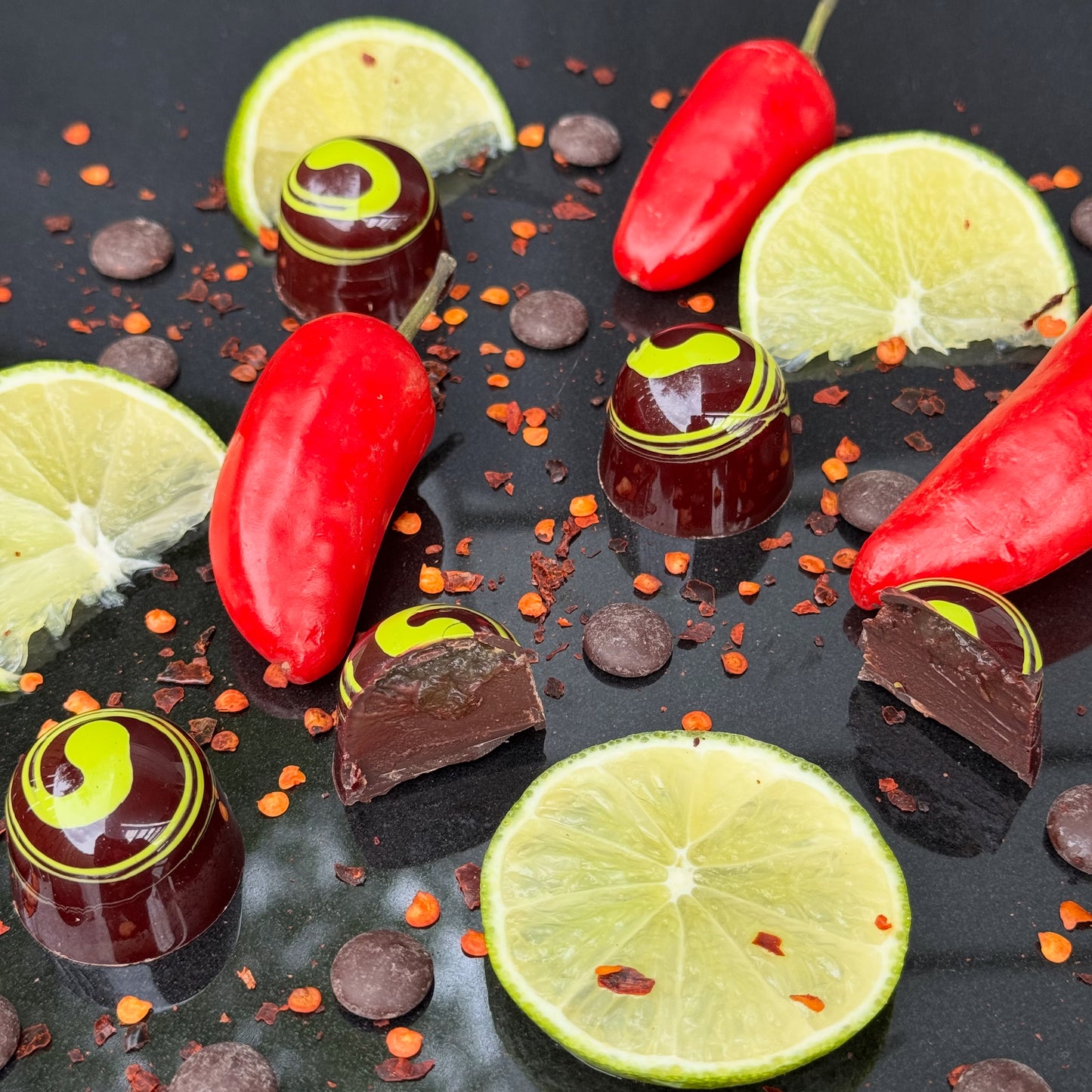 Chili Lime Bon Bon - Filia Tres Chocolates