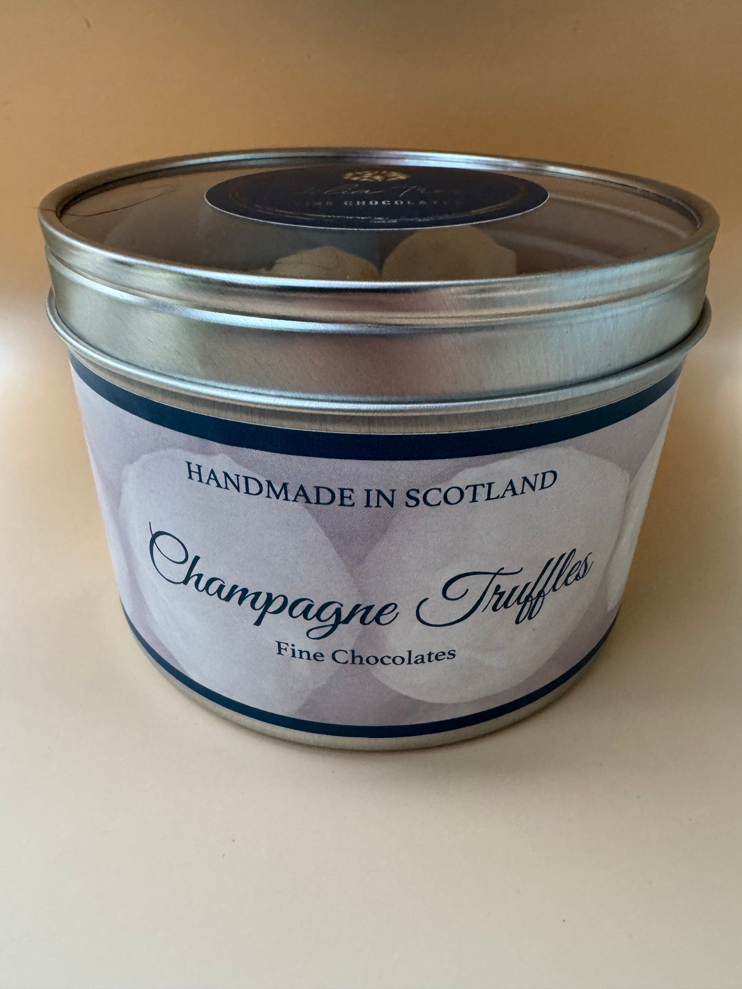 Marc de Champagne truffles - Filia Tres Chocolates