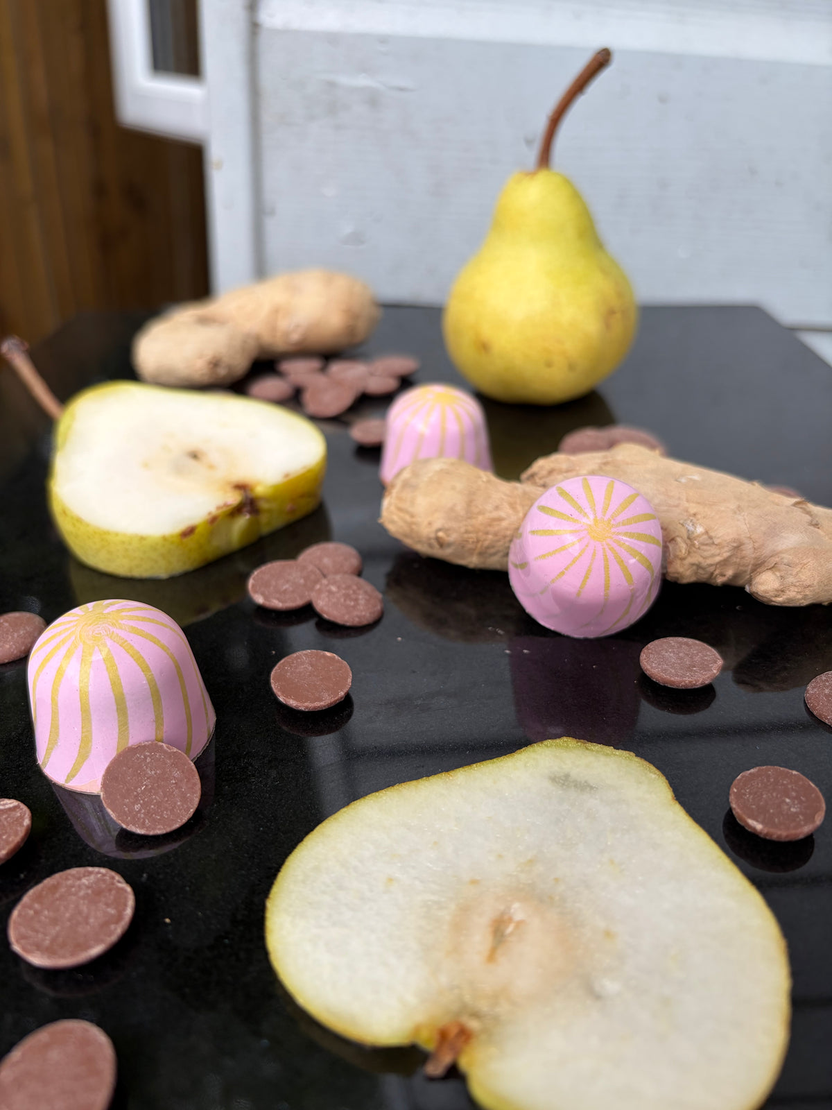 Pear & Ginger bon bon