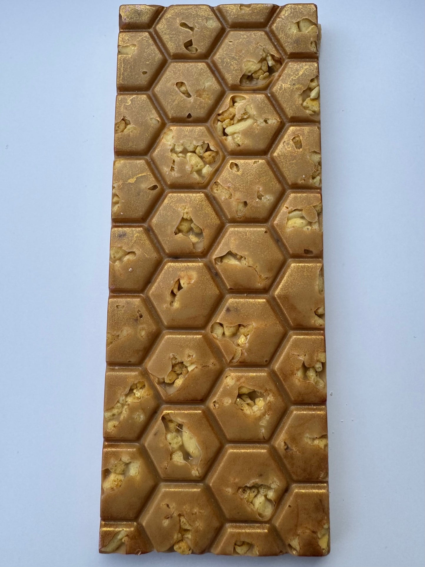 Gold Chocolate with Honeycomb Bar - Filia Tres Chocolates
