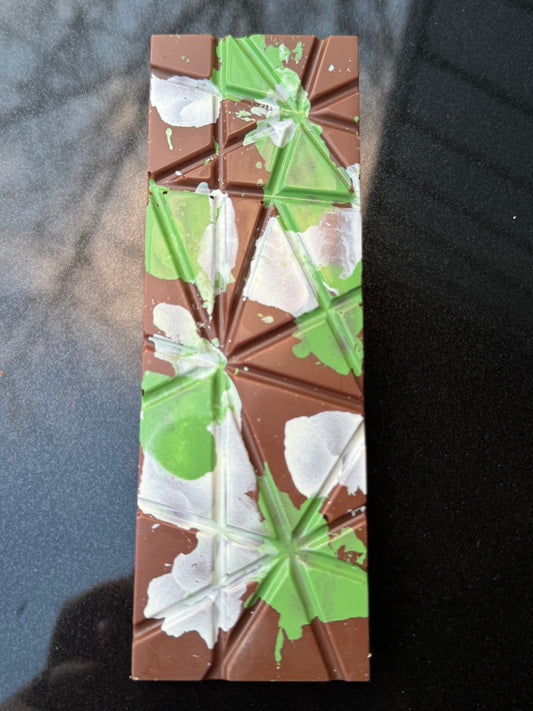 Belgian Milk Chocolate with Pistachio Bar