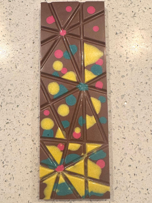 Belgian Milk Chocolate with Pistachio Bar