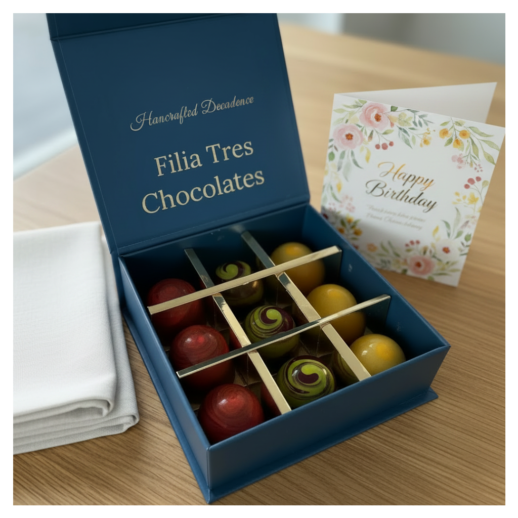 Box of 9 build your own - Filia Tres Chocolates